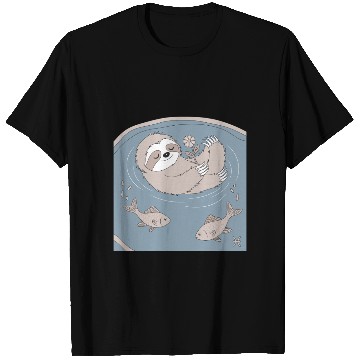 Discover Relaxing Pisces Zodiac Sloth Embracing Serenity T Shirts