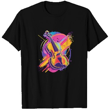 Discover Violin Cartoon Style T Shirts