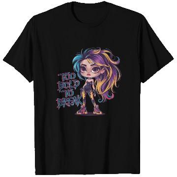 Discover Too Bold to Break – Rebel Girl Aesthetic T Shirts
