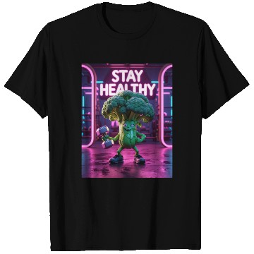 Discover Broccoli Gym Workout STAY HEALTHY T Shirts