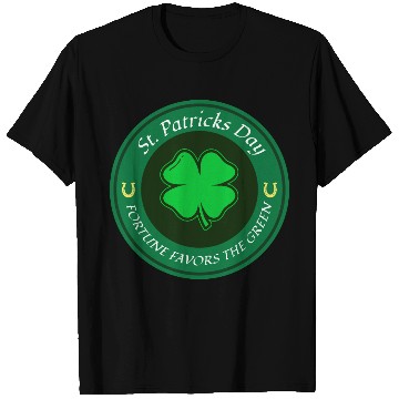 Discover St. Patricks Day Fortune Favors the Green T Shirts