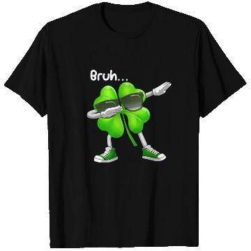 Discover Bruh Dabbing Shamrock - Funny St Patricks Day T Shirts