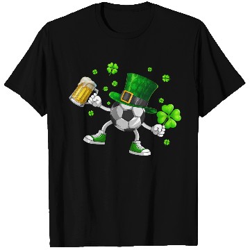 Discover Soccer Drinking Beer St Patrick's Day T Shirts