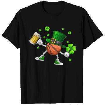 Discover Basketball Drinking Beer St Patrick's Day T Shirts