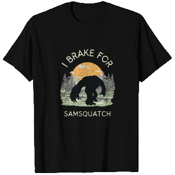 Discover Funny Samsquatch Bigfoot Cryptid Camping T Shirts