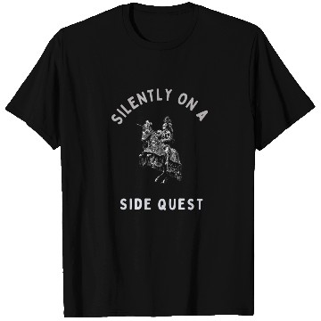 Discover Silently on a Side Quest – Medieval RPG Gamer Meme T Shirts