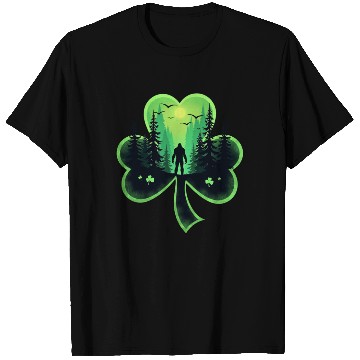 Discover St Patrick's Day Bigfoot Sasqautch Irish T Shirts