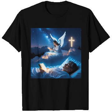 Discover Ángel Guardián Velando el Sueño T Shirts