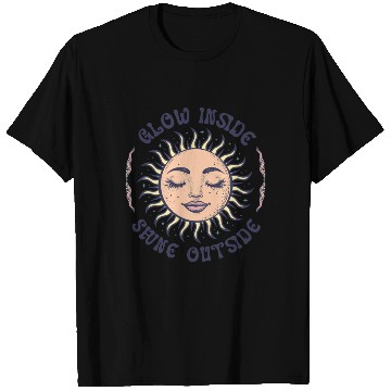 Discover Sun Face Bohemian Spirituality Boho Sun T Shirts