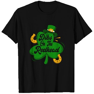 Discover Dibs On The Redhead Funny St Patricks Day Drinking T Shirts