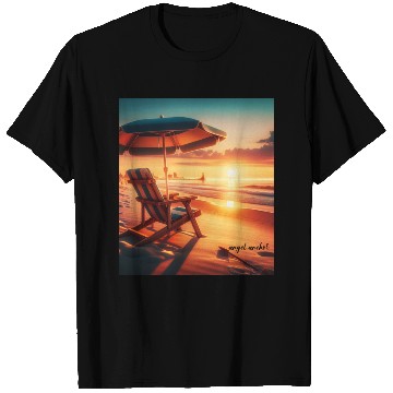 Discover sunset beach T Shirts