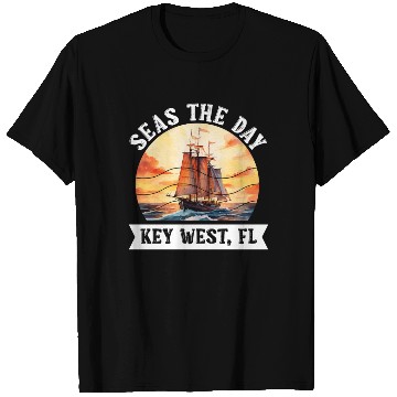 Discover Florida Keys SEAS THE DAY IN KEY-WEST FLORIDA T Shirts
