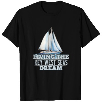 Discover Florida Sunshine-State LIVING THE KEY-WEST SEAS T Shirts