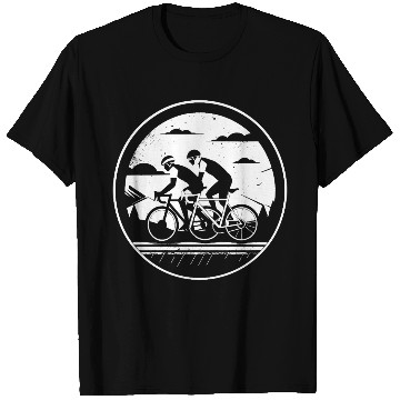 Discover Cycling Illustration T Shirts