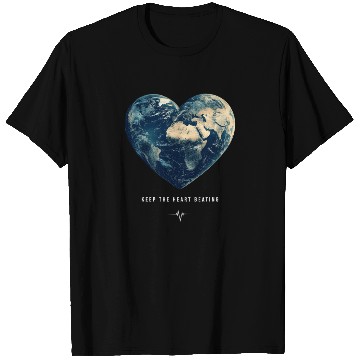 Discover Keep the Heart Beating Earth Day Earth Environment T Shirts