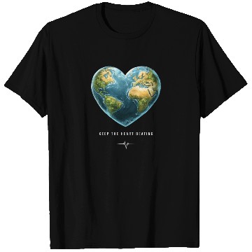 Discover Keep the Heart Beating Environment Earth Day Heart T Shirts