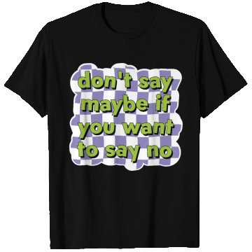 Discover Assertive Choice Checkerboard T Shirts