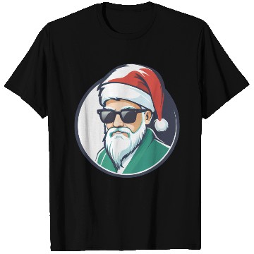 Discover Creative Santa logo design wearing sunglasses T Shirts
