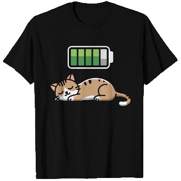 Discover Cat Sleeping Recharging Night Bedtime T Shirts