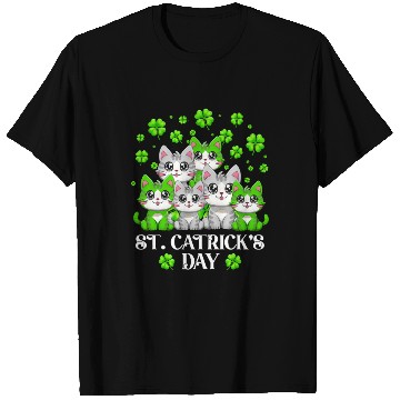 Discover Funny St Patrick's Day Happy St Cat Tricks Day T Shirts