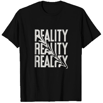 Discover Distorted Reality – Abstract Typography T Shirts