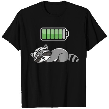 Discover Racoon Sleeping Recharging Night Bedtime T Shirts