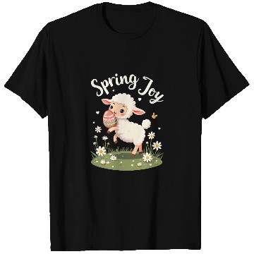 Discover Playful Easter Lamb T Shirts – Springtime Joy Desig