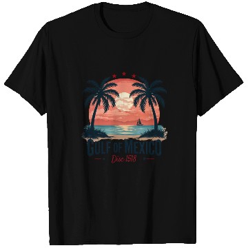 Discover Mexico Beach Vintage Sunset Tropical Vibes T Shirts