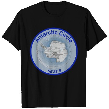 Discover Antartic circle map with Latitude T Shirts