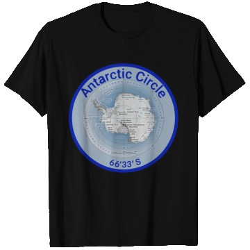 Discover Antartic Circle Map with Latitude T Shirts
