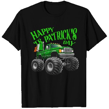 Discover Happy St Patricks Day Toddler Lucky Monster Truck T Shirts