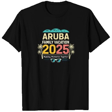Discover Aruba Family Vacation 2025 T Shirts