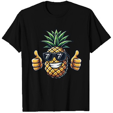 Discover Fruity Pineapple Cool Sunglasses Tropical Fruit T Shirts