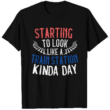 Discover TRAIN STATION KINDA DAY T Shirts