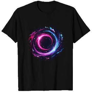 Discover Cosmic Vortex Swirl – Neon Galaxy Energy T Shirts