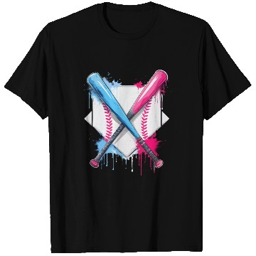 Discover Ice Cream Drip Baseball Bat Baseball Player T Shirts