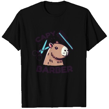 Discover Capy-Barber: Funny Capybara Pun T Shirts
