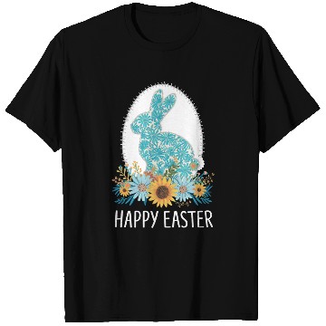 Discover Happy Easter Day Bunny Eggs Hunter Squad Flower T Shirts