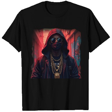 Discover Masked Street Rapper with Gold Chains – Urban Graf T Shirts