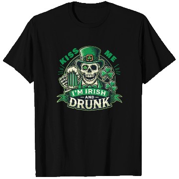 Discover Kiss Me I Am Irish And Drunk St. Patrick's T Shirts