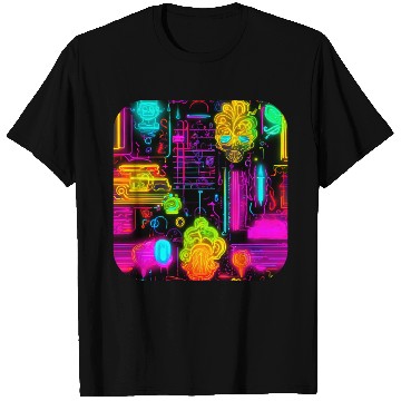 Discover Neon UV Style Vintage 80s Retro T Shirts