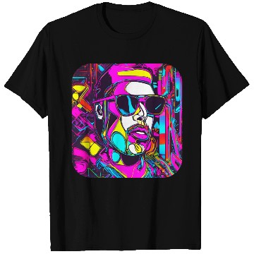 Discover Neon Style 80s Retro Party Color Glow T Shirts