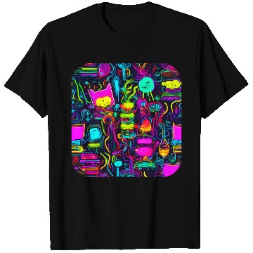 Discover Neon UV Style Vintage 80s Retro T Shirts