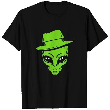 Discover Grey Alien Retro Gangster T Shirts