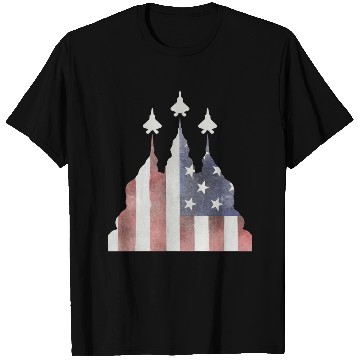 Discover Patriotic Flyby F-22 Raptor T Shirts