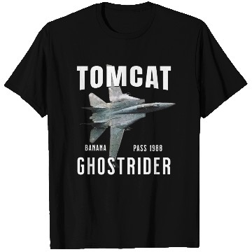 Discover F-14 TOMCAT Infamous Banana Pass USS America T Shirts