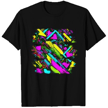 Discover Neon Colorful Glow Party Electro T Shirts