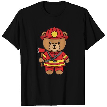 Discover Teddy bear firefighter T Shirts