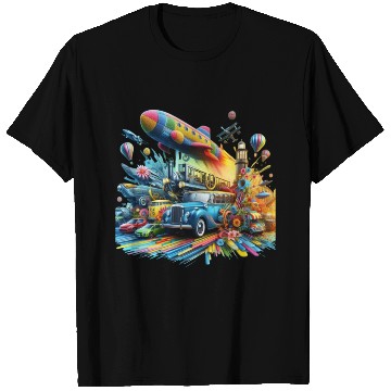 Discover Multi-Colored Vehicles T Shirts