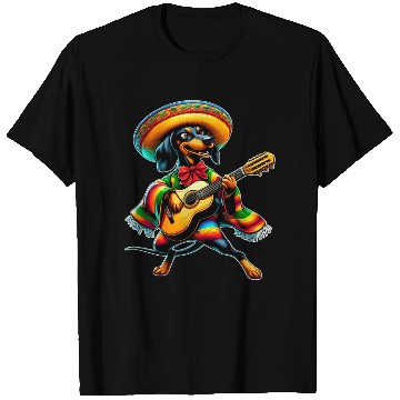 Discover Cinco de Mayo Dachshund Mariachi Guitar T Shirts